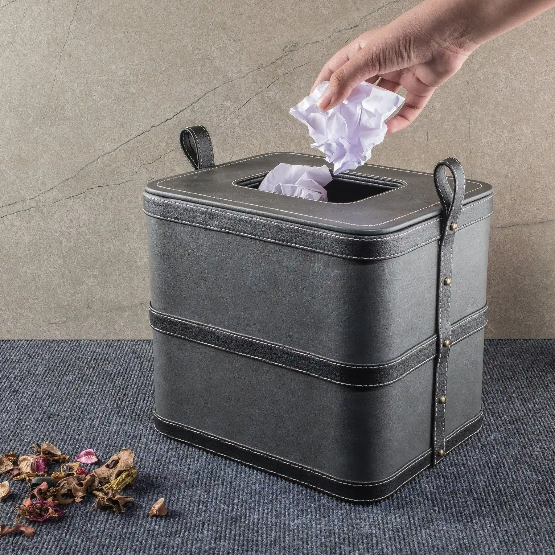 Leather Dustbin - Image 4