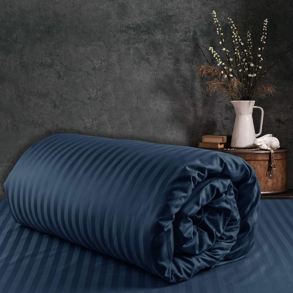 750 Tc Italian Jcq Stripe 100% Cotton | Cotton Bedding Sets - Image 4