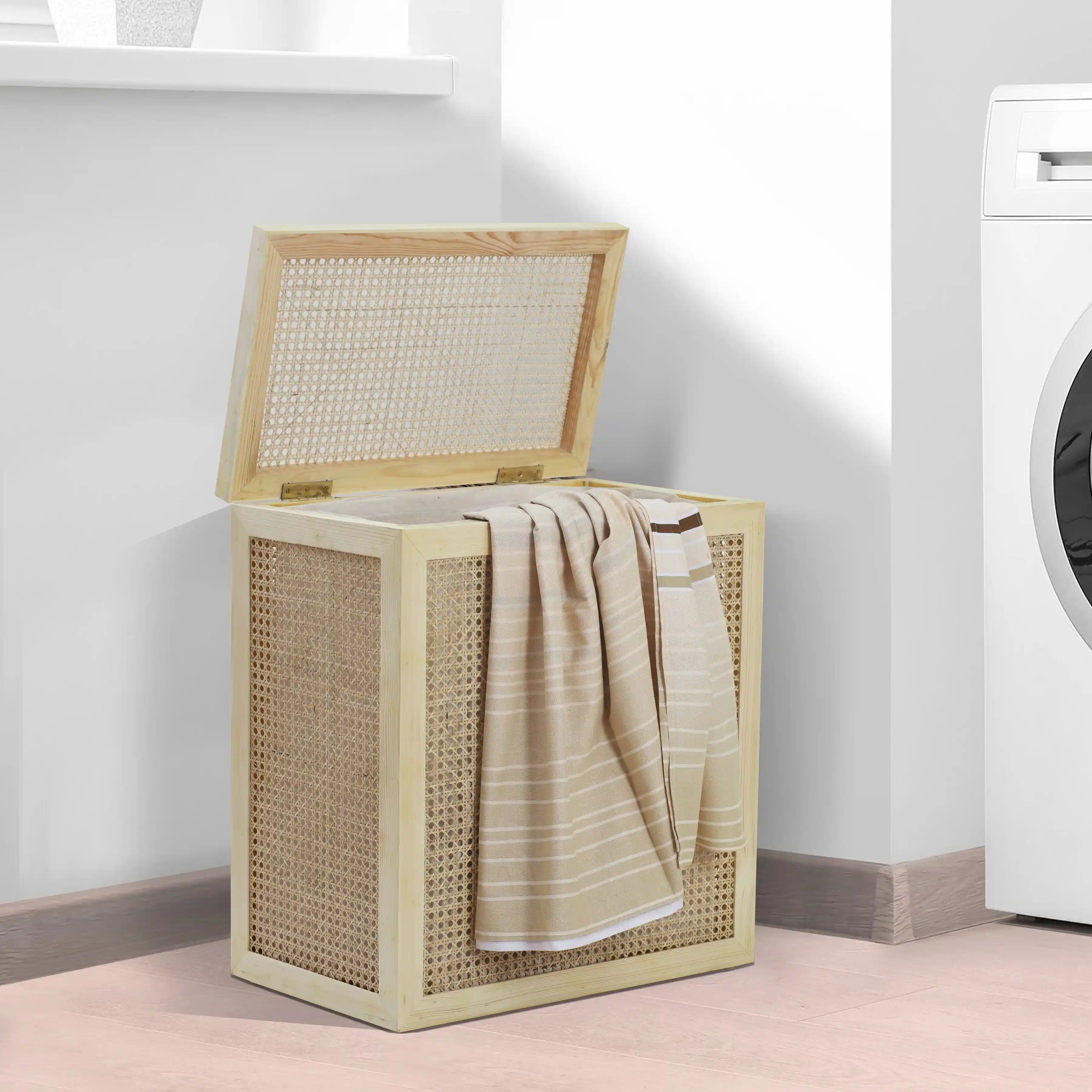Bamboo Wicker Laundry Baskets - Image 10
