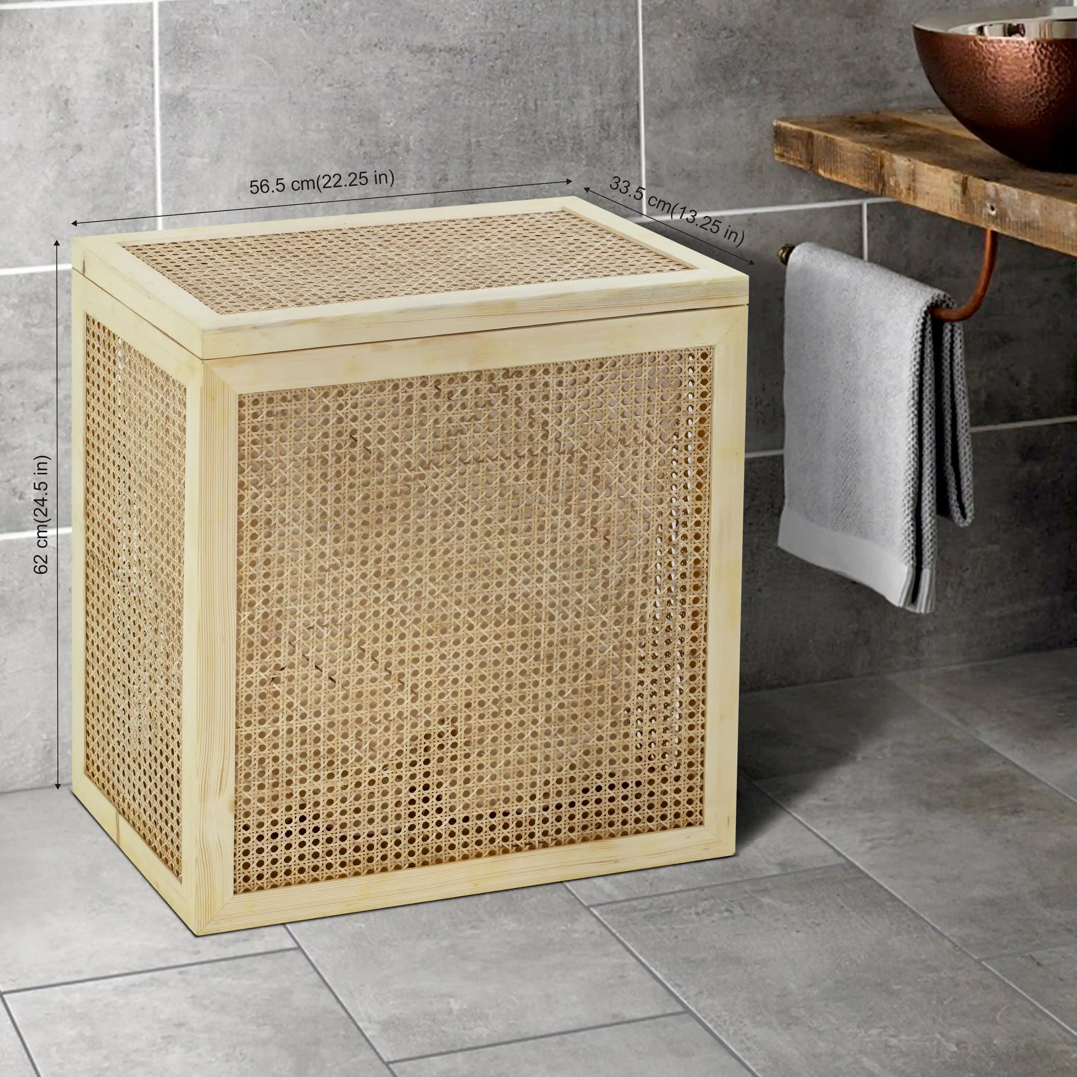 Bamboo Wicker Laundry Baskets - Image 11