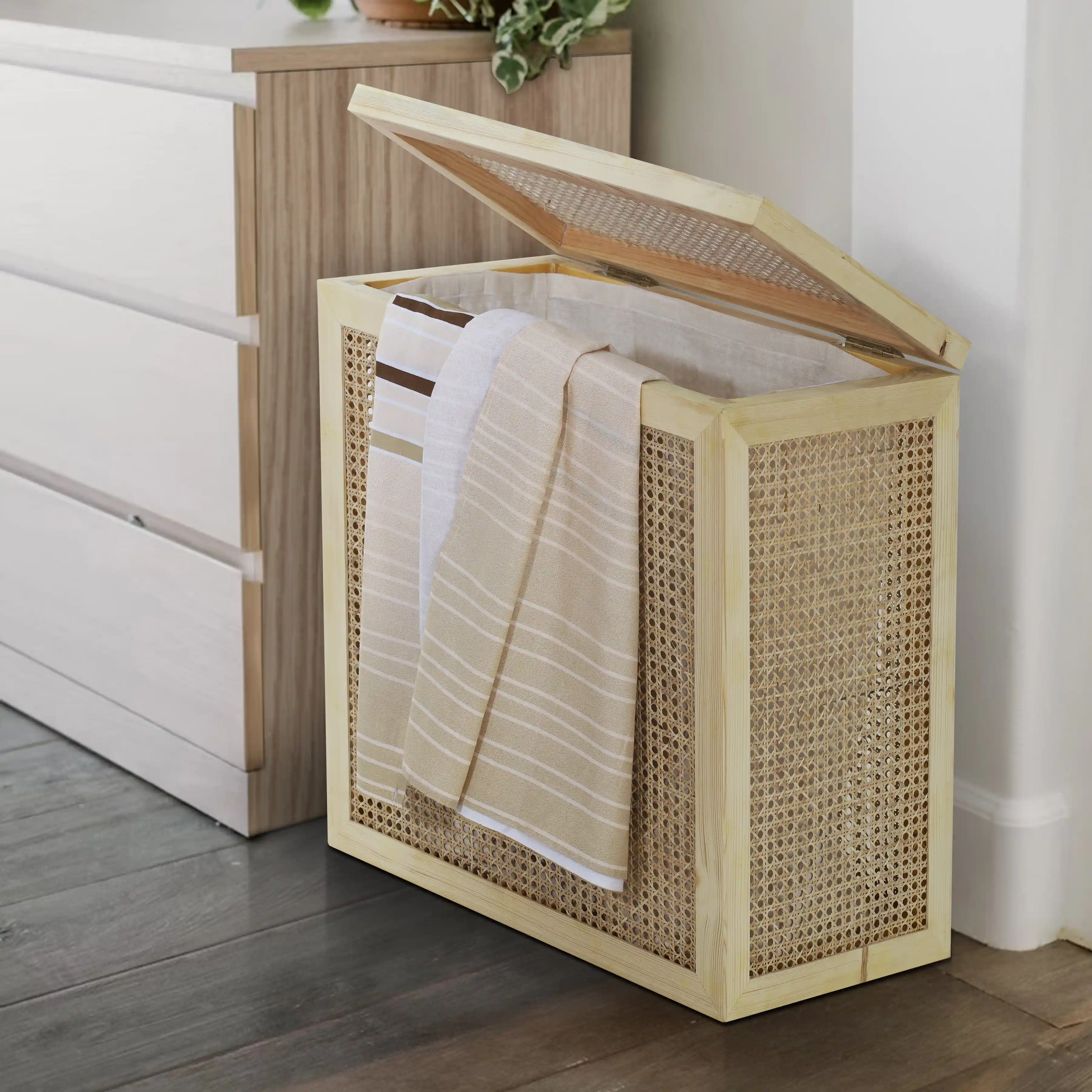 Bamboo Wicker Laundry Baskets - Image 4