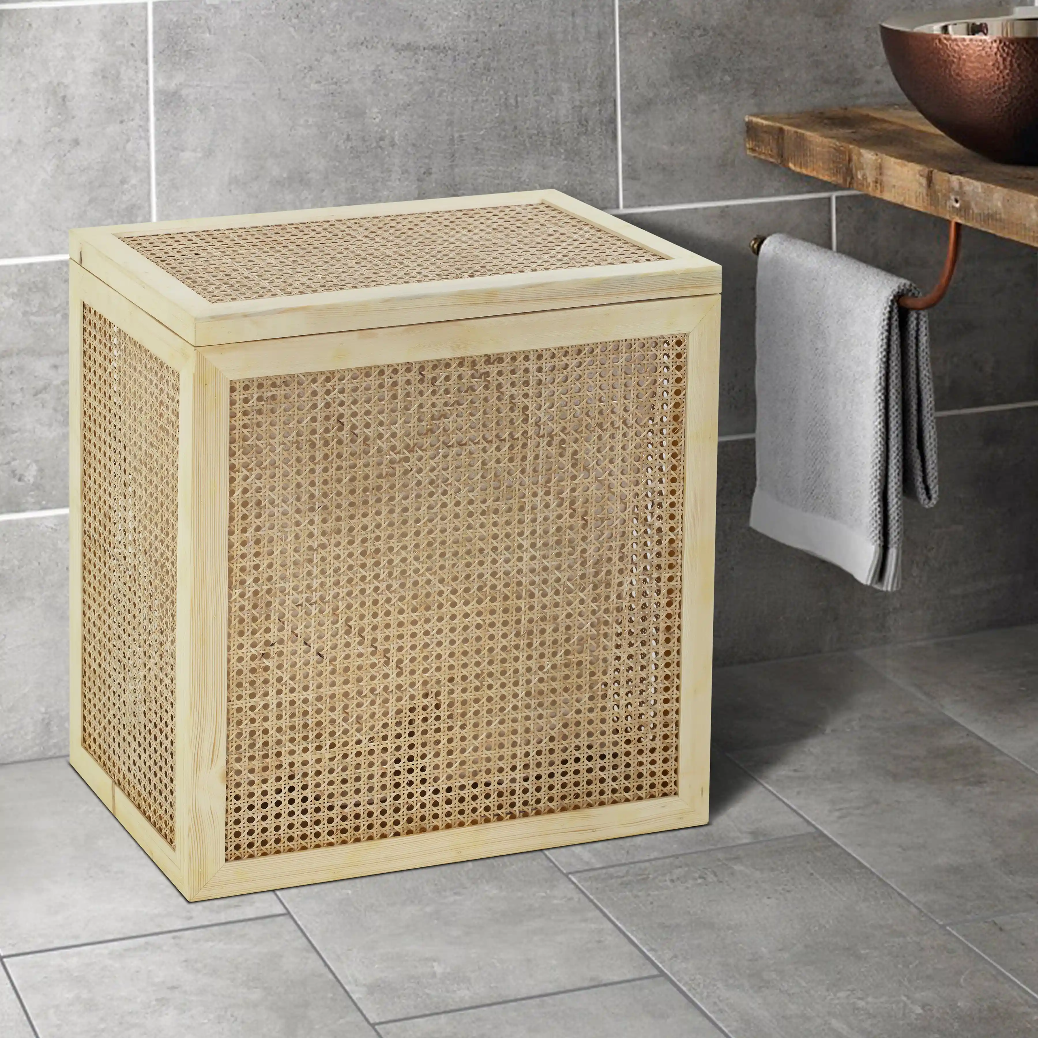 Bamboo Wicker Laundry Baskets - Image 9