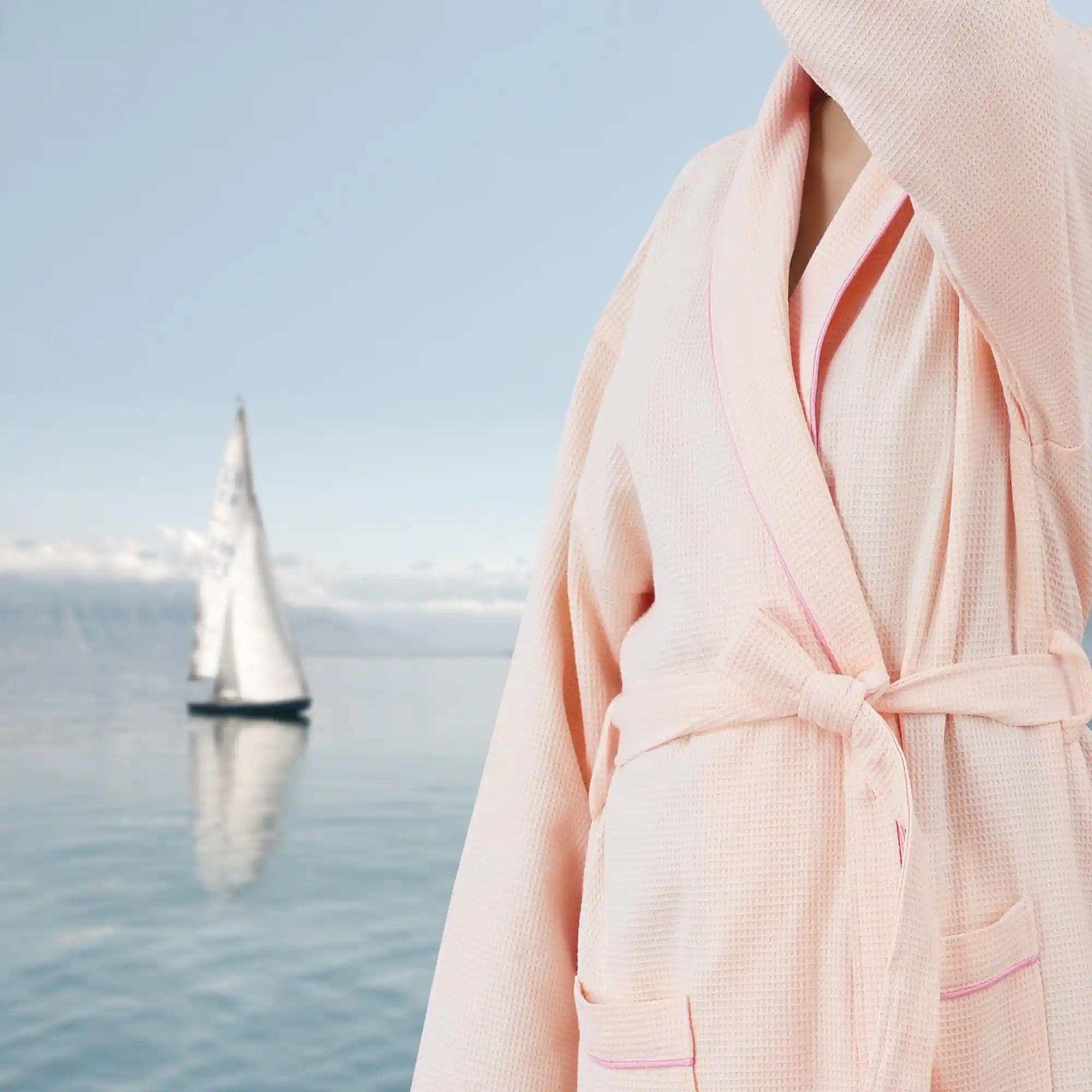 Cotton Waffle Bathrobe - Image 33