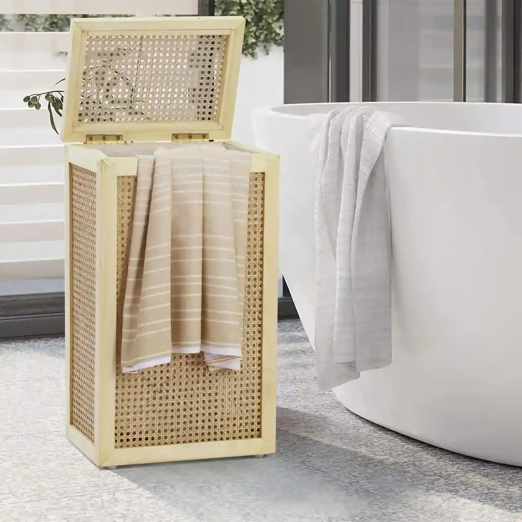 Bamboo Wicker Laundry Baskets - Medium - Image 3
