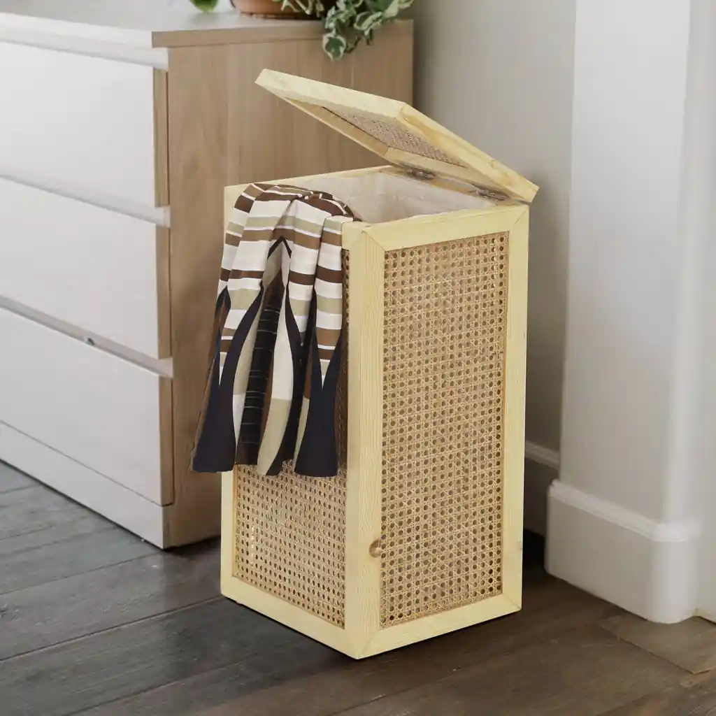 Bamboo Wicker Laundry Baskets - Medium - Image 4