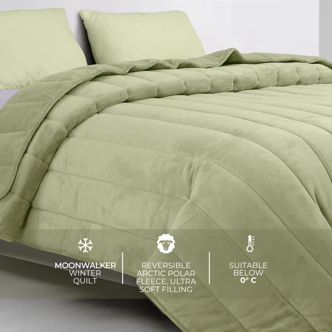 Reversible Extreme Winter Quilt - Moon Walker - Ultra Soft Arctic Polar Fleece - Image 4