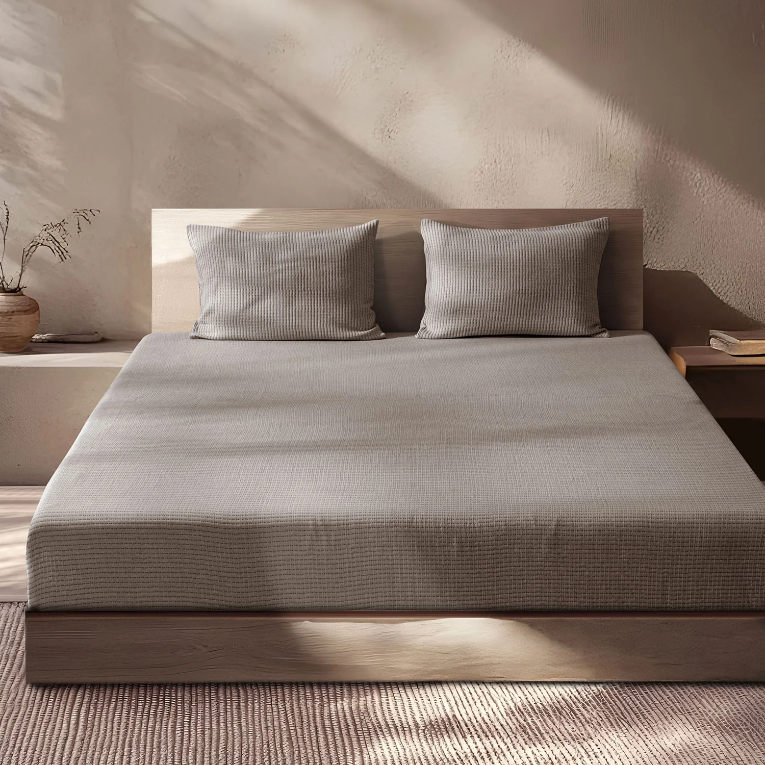 Linen Cotton Quilted Bed Spread Set – Lightweight All-Season Comfort - Image 14