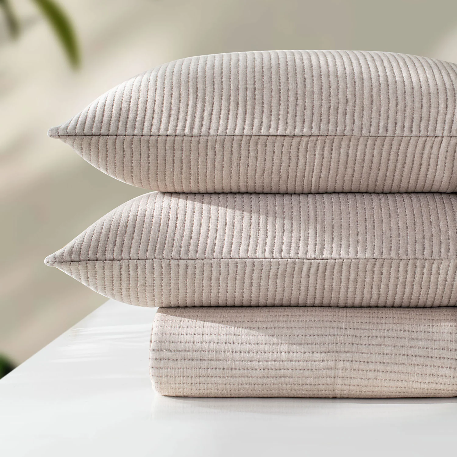 Linen Cotton Quilted Bed Spread Set – Lightweight All-Season Comfort - Image 6